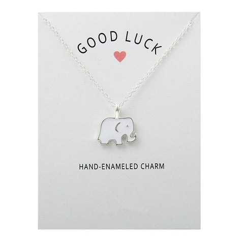 Good Luck Elephant Pendant Necklace