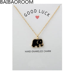 Good Luck Elephant Pendant Necklace