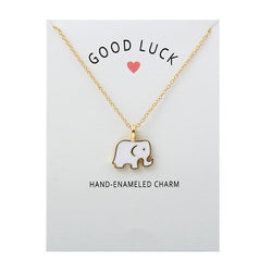 Good Luck Elephant Pendant Necklace