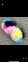 Kids Faux Fur Sandals