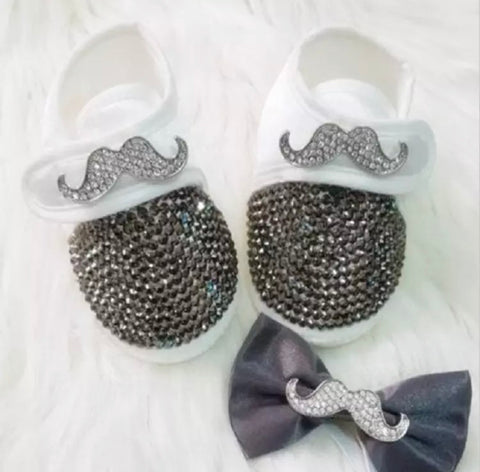 Baby Boy Crystals & Bow