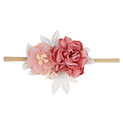 Baby Flower Nylon Hair Bands