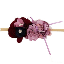 Baby Flower Nylon Hair Bands