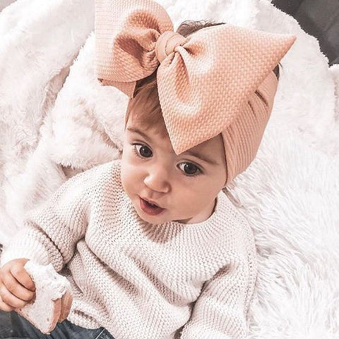 Adjustable Big Bow Headwrap Baby Headband