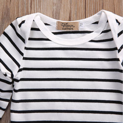 Baby Boy Green Striped Outfit