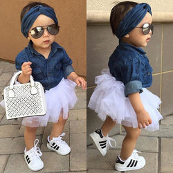 Baby Girl Denim Outfit