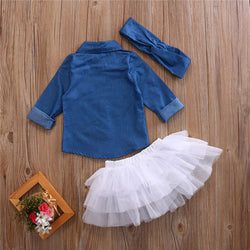 Baby Girl Denim Outfit