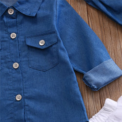 Baby Girl Denim Outfit