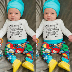 Baby Boy "Daddy's Little Superhero" Outfit