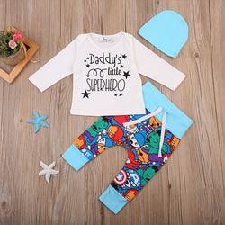 Baby Boy "Daddy's Little Superhero" Outfit