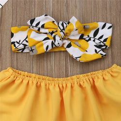 Baby Girl Yellow Floral Outfit