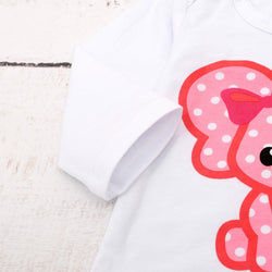 Baby Girl Pink Elephant Pattern Outfit