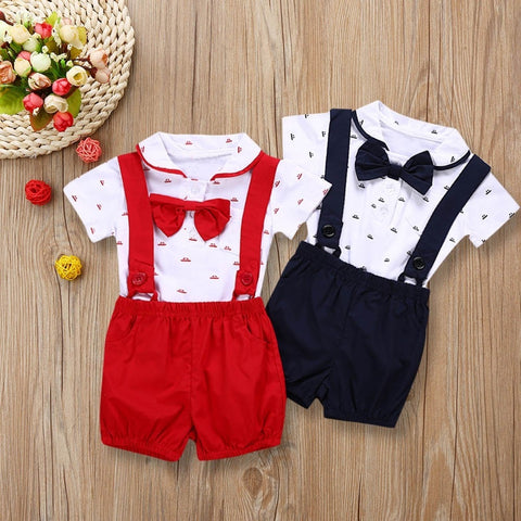 Baby Boy Short Sleeve Romper Clothes