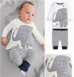 Baby Boy Lovely Elephant Print Outfit