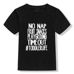 Baby Boy "No Nap Fruit Snacks Playground" Print T-shirt