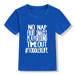 Baby Boy "No Nap Fruit Snacks Playground" Print T-shirt