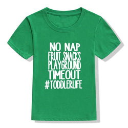 Baby Boy "No Nap Fruit Snacks Playground" Print T-shirt