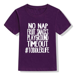 Baby Boy "No Nap Fruit Snacks Playground" Print T-shirt