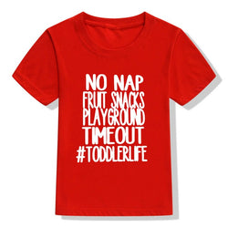 Baby Boy "No Nap Fruit Snacks Playground" Print T-shirt