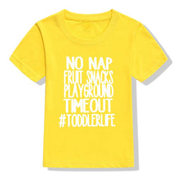 Baby Boy "No Nap Fruit Snacks Playground" Print T-shirt