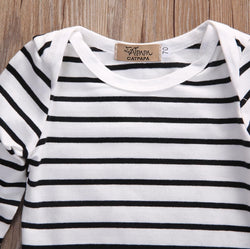 Baby Boy Green Striped Outfit