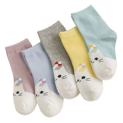 5 Pairs Soft Cotton Kids Spcks