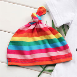 Baby Girl Rainbow Striped Outfit