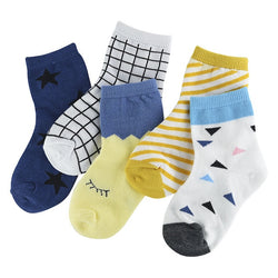 5 Pairs Soft Cotton Kids Spcks