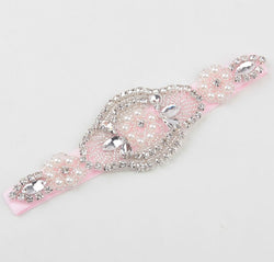 Baby Girl Faux Pearls Rhinestone Headband