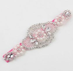 Baby Girl Faux Pearls Rhinestone Headband