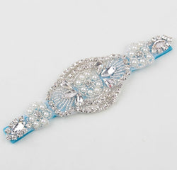 Baby Girl Faux Pearls Rhinestone Headband