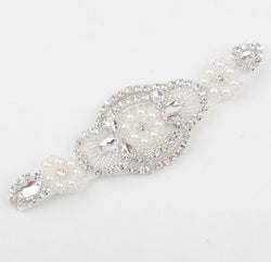 Baby Girl Faux Pearls Rhinestone Headband