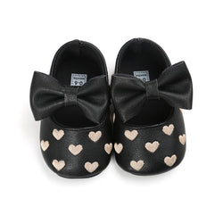 Baby Leather Moccasins Bow Shoes