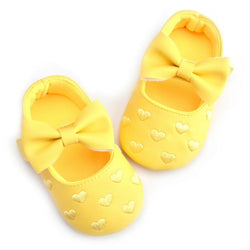 Baby Leather Moccasins Bow Shoes