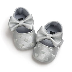 Baby Leather Moccasins Bow Shoes