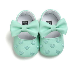 Baby Leather Moccasins Bow Shoes