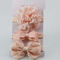 3 Pieces Baby Elastic Flower Headband