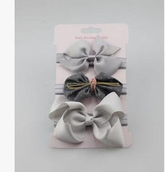 3 Pieces Baby Elastic Flower Headband