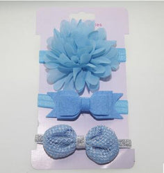 3 Pieces Baby Elastic Flower Headband