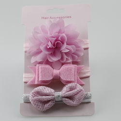 3 Pieces Baby Elastic Flower Headband