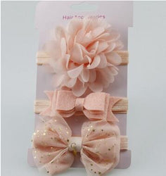 3 Pieces Baby Elastic Flower Headband