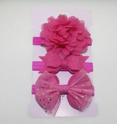 3 Pieces Baby Elastic Flower Headband