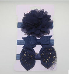 3 Pieces Baby Elastic Flower Headband