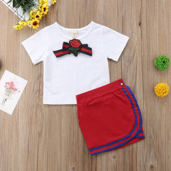 Baby Girl Uniform Bow Tie Clothes