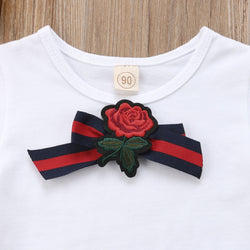 Baby Girl Uniform Bow Tie Clothes