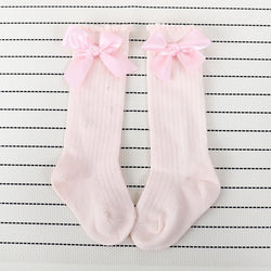 Baby Bow Knee High Long Soft Cotton Lace Anti-Slip Socks