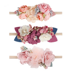 Baby Flower Nylon Hair Bands