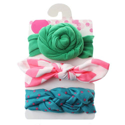 3 Pcs/Set Floral Headband