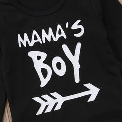 Baby Boy "Mama's Boy" Panda Outfit